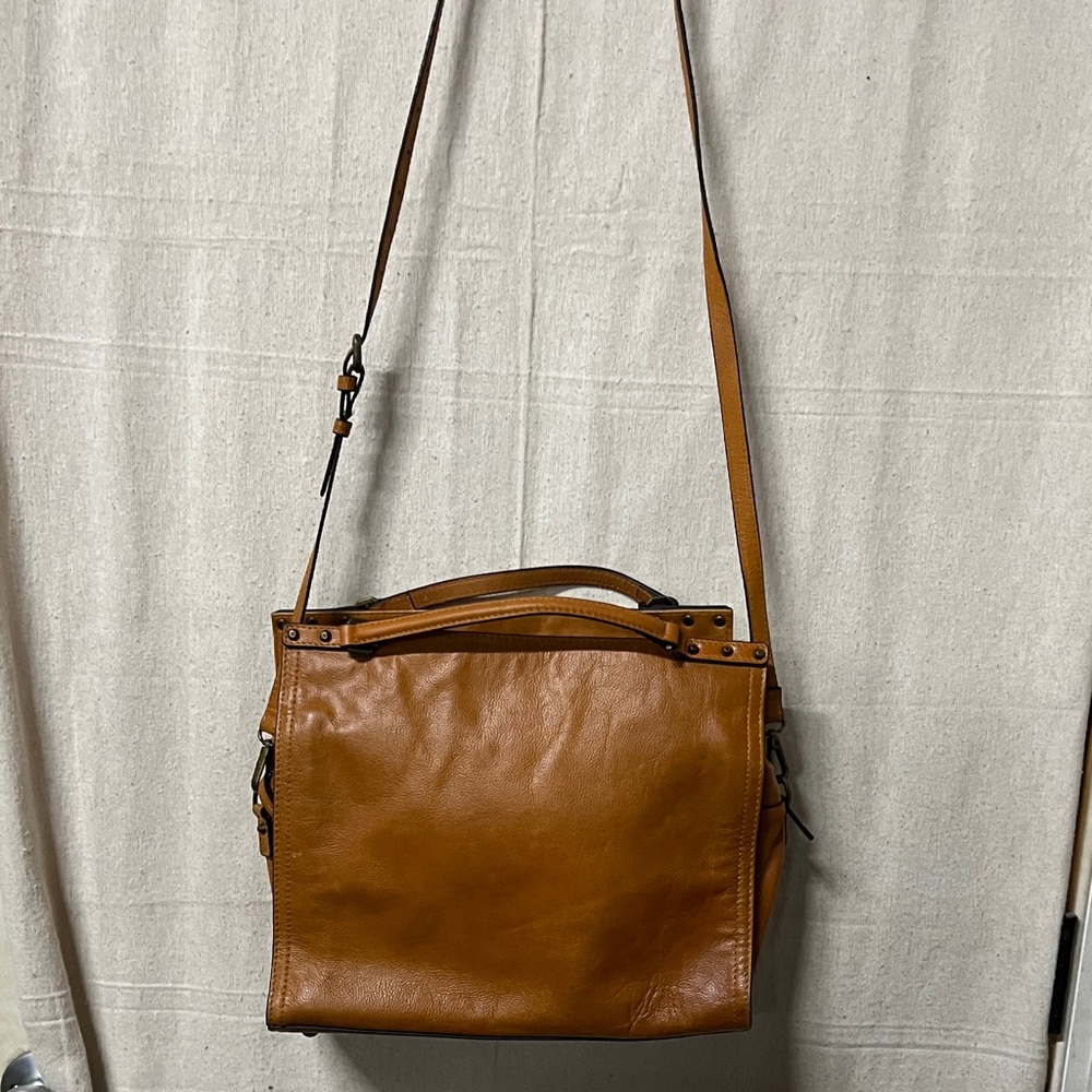 C & C Stylish Tan Leather Bag